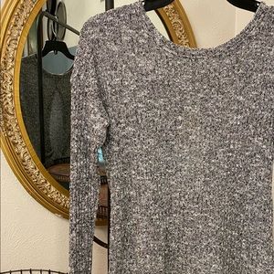 Grey scale knitted top